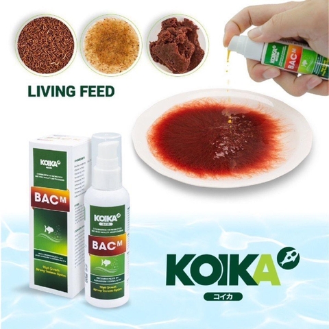 Men tiêu hóa kết hợp vitamin cao cấp KOIKA-BAC M - Hỗ trợ tăng cường sức đề kháng, bổ sung vitamin cho cá