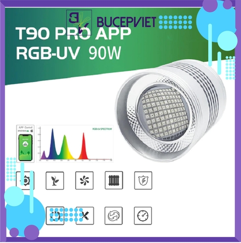 Đèn Week T90 Pro RGB-UV cao cấp - Bảo hành 1 tháng