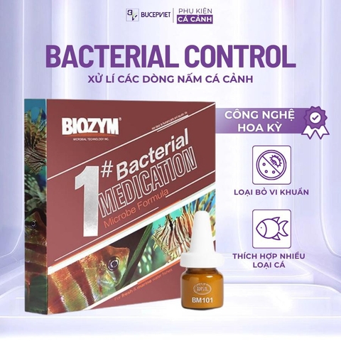 Biozym Bacteria Control - trị nấm cá, an toàn cho hệ vi sinh hồ cá thuỷ sinh