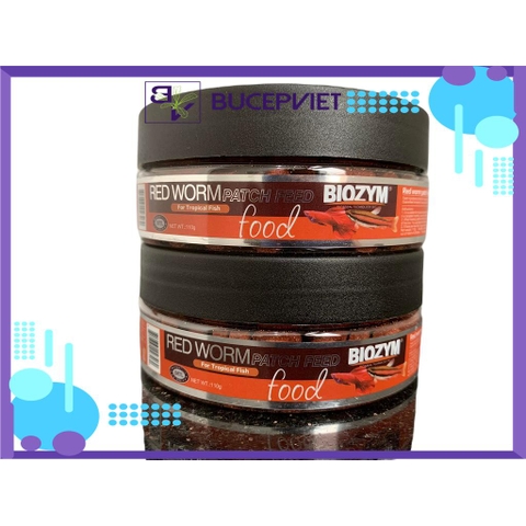 Thức ăn cá Biozym Red Worm Tab - Thức ăn sâu đỏ viên dán cho cá cảnh, giàu dinh dưỡng, hỗ trợ lên màu và tăng sức đề kháng