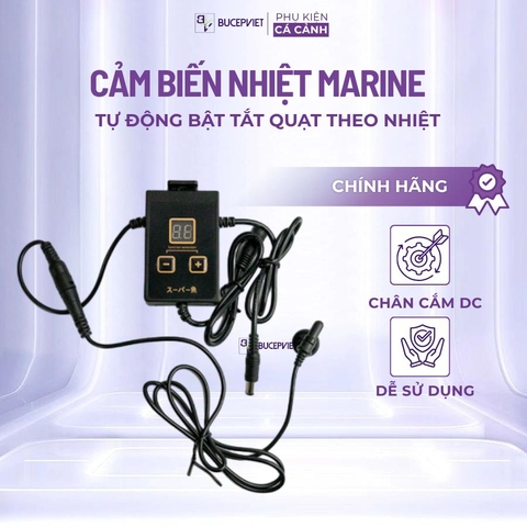 Bộ cảm biến nhiệt độ Marine - Tự động bật tắt quạt theo nhiệt độ, điều chỉnh 3 cấp gió, làm mát bể cá thủy sinh