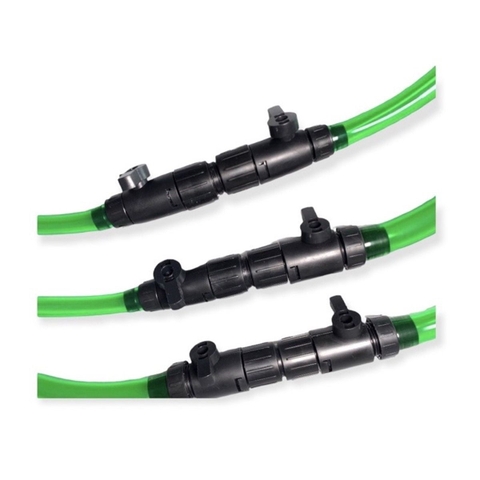 Van khóa đôi Double Tap F12/F16 - Khóa dòng lọc hồ thủy sinh, điều chỉnh lưu lượng, tháo lắp nhanh