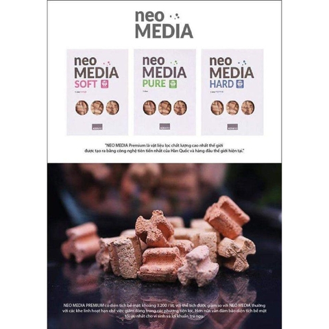 Vật liệu lọc Neo Media (bản mới) - Lưu trữ vi sinh tốt, ổn định pH hiệu quả