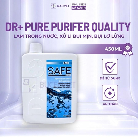 DR+ Pure Purifer Quality (450ml) - Làm trong nước siêu tốc, xử lí bụi mịn, bụi lơ lửng, tạp chất hữu cơ trong nước