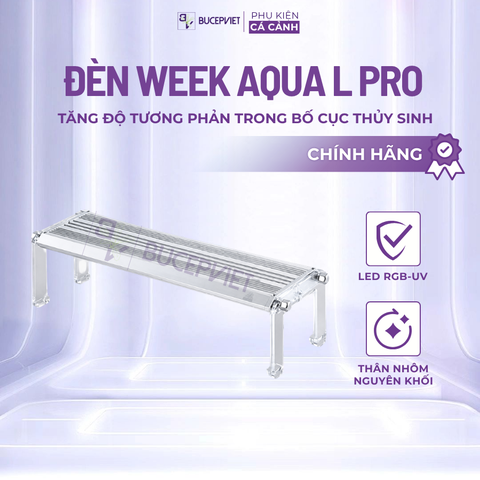 Đèn Week L Pro - LED RGB-UV cao cấp cho bể thủy sinh