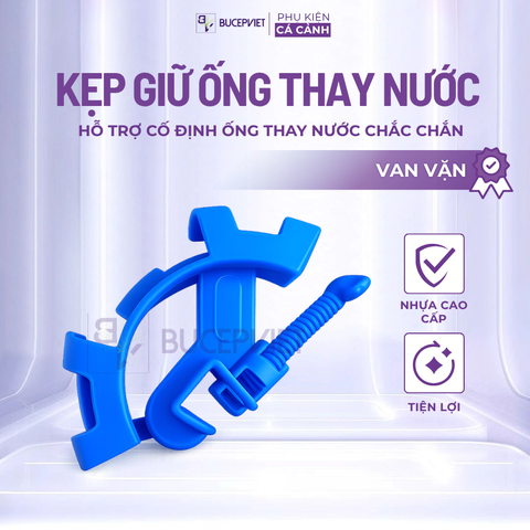 Kẹp giữ ống thay nước bể cá van vặn - Cố định ống hút nước, thay nước hồ thủy sinh tiện lợi