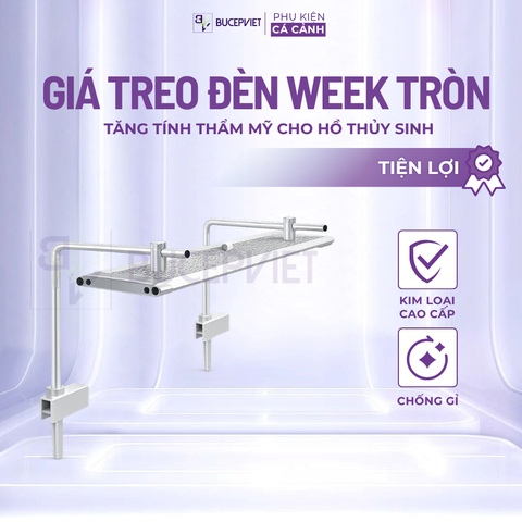 Giá treo đèn Week tròn màu đen - Dùng cho V Series, M Series, L Pro, xoay 360°, chắc chắn, dễ lắp đặt