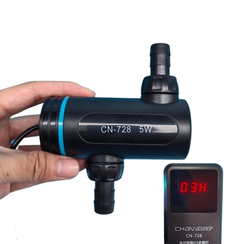 Đèn UV diệt tảo CHANING hẹn giờ thông minh (Phi12-16-19) - Thiết bị UV gắn ngoài lọc-phụ kiện thủy sinh-shopleo