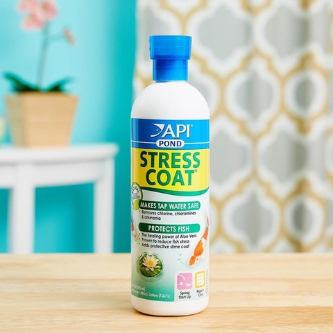API Stress Coat Pond - Giảm stress cho cá, khử độc tố và tạo nhớt cho cá cảnh nước ngọt