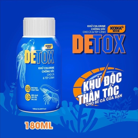 Koika Detox - Xử lý Clo, chống sốc cá và xử lý độc tố bể cá hiệu quả