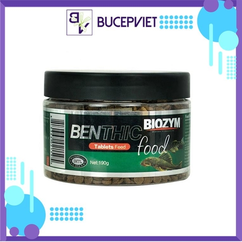 Thức ăn cá tầng đáy Biozym Benthic Food 150g - Viên nén chìm cho cá Pleco, cá chuột, hỗ trợ tiêu hóa và lên màu đẹp
