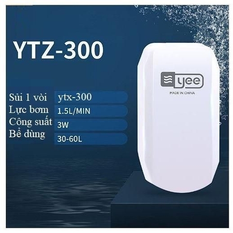 Máy sủi oxy Yee 1 vòi, 2 vòi - Siêu êm chống ồn cho bể cá, tăng oxy hiệu quả, phù hợp phòng ngủ