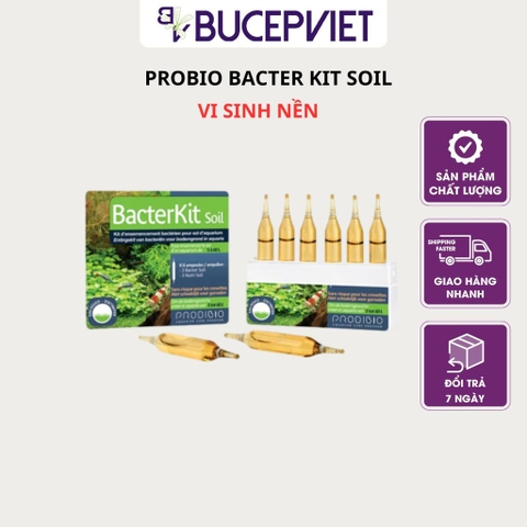 PRODIBIO - Bacter Kit Soil (Bộ 2 ống) | Vi sinh xử lý chất cặn nền thành dinh dưỡng cho hồ cá thủy sinh