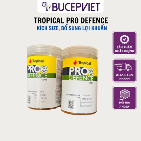 Thức ăn cá Tropical Pro Defence – Tăng size nhanh, tăng cường miễn dịch, hỗ trợ tiêu hóa với lợi khuẩn