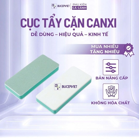 Cục tẩy cặn Canxi thông minh AquaLux Magic Clean  - Xử lí cặn canxi bám kính nhanh, hiệu quả và dễ dàng sử dụng