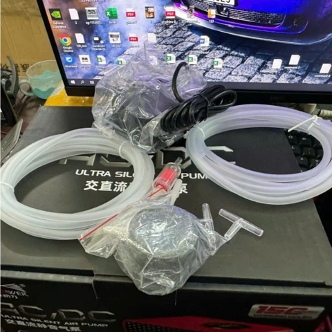 Sủi tích điện Fish Power 1 vòi / 2 vòi, trang bị cảm ứng màn hình thông minh - Sủi thế hệ mới cho bể thủy sinh