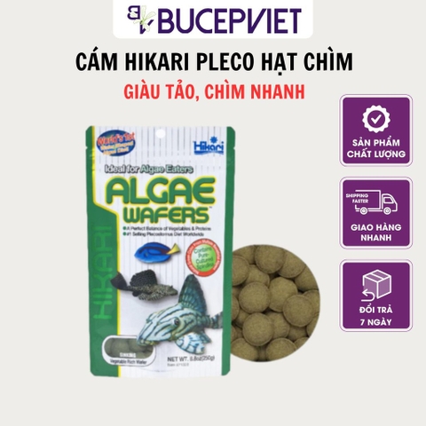 Cám cá Pleco giàu dinh dưỡng hạt chìm Hikari Algae Wafers 250g