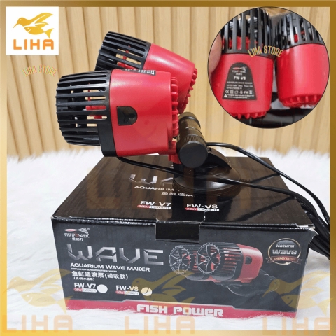 Máy thổi luồng bể cá Fish Power trục sứ V1-V8 - Tạo dòng chảy mạnh, tăng oxy, dùng cho hồ cá nước ngọt và nước mặn