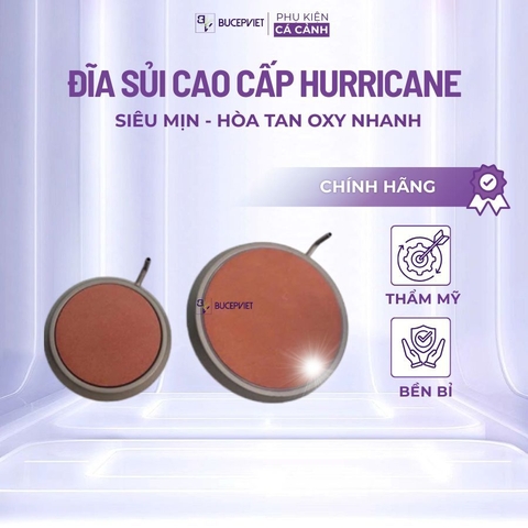 Sủi Đĩa HURRICANE Cao Cấp Dành Cho Bể Cá Cảnh - Siêu Mịn, Gốm Cao Cấp, Hòa Tan Oxy Nhanh