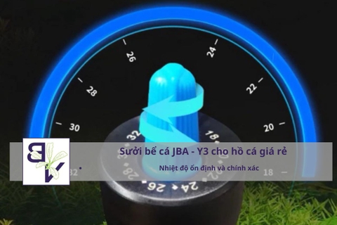 Sưởi bể cá Inox JBA Y3 cho hồ cá giá rẻ an toàn