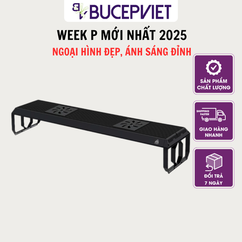 Mẫu Đèn LED Thủy Sinh Week P bản mới  2025 Ver 3.0  – Lên màu cây cá, chỉnh qua điện thoại bản 3.0, BH 1 tháng