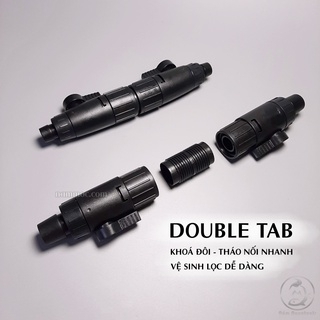 Van khóa đôi Sunsun Double Tap FI12-12/FI16-12 - Điều chỉnh lưu lượng nước, tháo lắp nhanh cho lọc thùng hồ cá