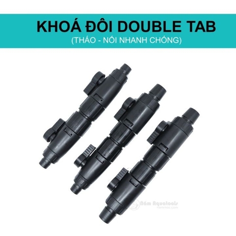 Van khóa đôi Sunsun Double Tap FI12-12/FI16-12 - Điều chỉnh lưu lượng nước, tháo lắp nhanh cho lọc thùng hồ cá