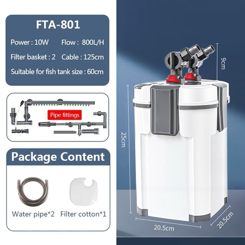 Lọc thùng cao cấp JINWA - Siêu mạnh, tích hợp lọc váng xoay, thổi oxy, bơm mạnh mẽ êm ái, tiết kiệm điện