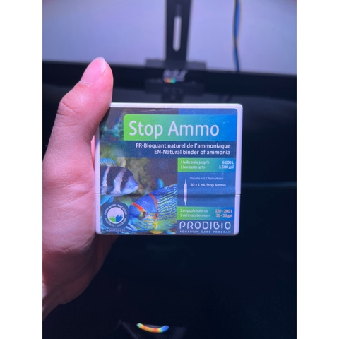 Khử độc nước Prodibio Stop Ammo - Xử lý Amoniac, khử NH3/PO4 cho bể thuỷ sinh, bể mặn siêu tốc, an toàn