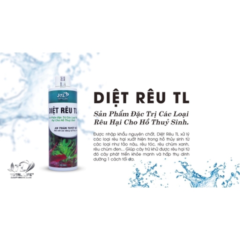 Dung Dịch Diệt Rêu TL - Hỗ Trợ Phòng Và Xử Lý Rêu Hại Thủy Sinh