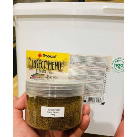 Tropical Menu Insect (Size S) - Thức ăn cá cảnh cao cấp thành phần từ Côn Trùng rất giàu Protein