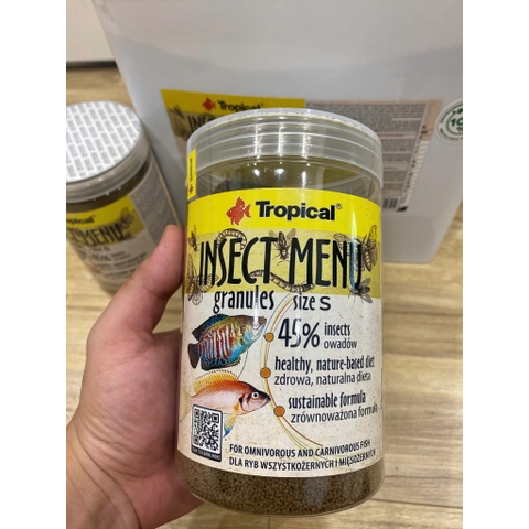 Tropical Menu Insect (Size S) - Thức ăn cá cảnh cao cấp thành phần từ Côn Trùng rất giàu Protein