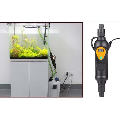 Máy sưởi ngoài Sunsun EH 300W-500W - Gắn lọc thùng, hiển thị LED, tiết kiệm diện tích, giữ nhiệt ổn định hồ cá