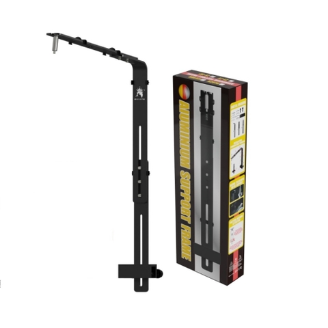 Giá treo đèn thuỷ sinh nhôm, Giá treo đèn hợp kim nhôm chân dẹt, Chân Treo Đèn Bể Cá màu đen