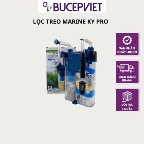 Lọc treo Marine cao cấp KY PRO – Có sẵn vật liệu lọc, xử lý lọc, lọc bụi bể cá, làm nước trong cho bể cá, thủy sinh