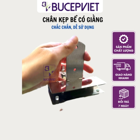 Chân kẹp giằng bể cá - Hỗ trợ lắp chân đèn vào các bể có giằng phẳng, chất liệu inox