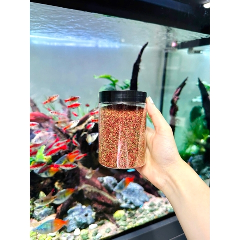 Cám cao cấp Hikari Mix 5in1 Super Red Thức ăn cám trùng huyết đỏ kích size, kích màu, hỗ trợ tiêu hóa cho cá