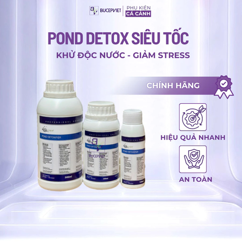 Pond Detox Aquascape - Khử nước mới, khử Clo, NH3 NH4, kim loại nặng, giảm stress tức thì cho hồ cá cảnh