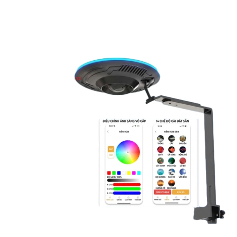 UFO LangZu LZ-800 Chỉnh APP, Chỉnh Màu 4 Luồng WRGB Kết Hợp 14 Chế Độ, Đèn Viền Xanh Cao Cấp - Bảo Hành 6 Tháng