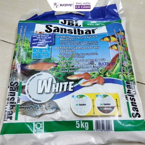 Cát nền thủy sinh JBL Sansibar 5kg - Cát hạt mịn cho cá chuột, pleco, hồ thủy sinh cá cảnh, giữ nền sạch đẹp tự nhiên