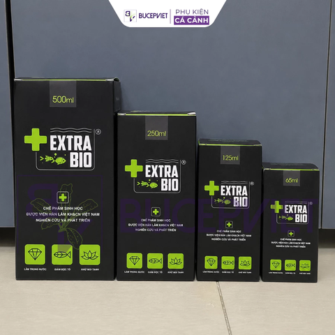 Men vi sinh Extra Bio 125ml-1000ml - Làm trong nước, xử lý NH3 H2S hiệu quả, ổn định hệ vi sinh hồ cá