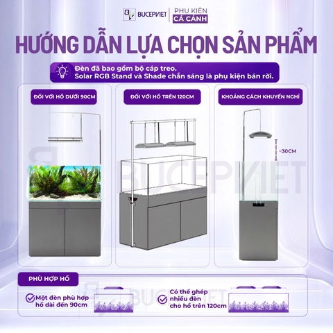 Đèn LED Solar RGB II ADA 180W - Đèn WRGB toàn phổ điều khiển App, tăng màu cây thủy sinh bể cá cảnh