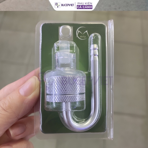 Đầu sủi CO2 Mufan inox - Sủi siêu mịn, tăng hòa tan CO2, gốm sủi thay thế cho hồ thủy sinh