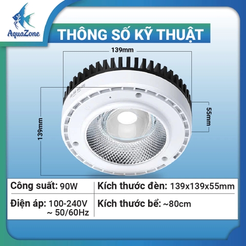 Đèn Netlea Aquatime AT900WS  - Đèn LED bể cá, thủy sinh tùy chỉnh qua App, ánh sáng tự nhiên (KÈM GIÁ TREO)