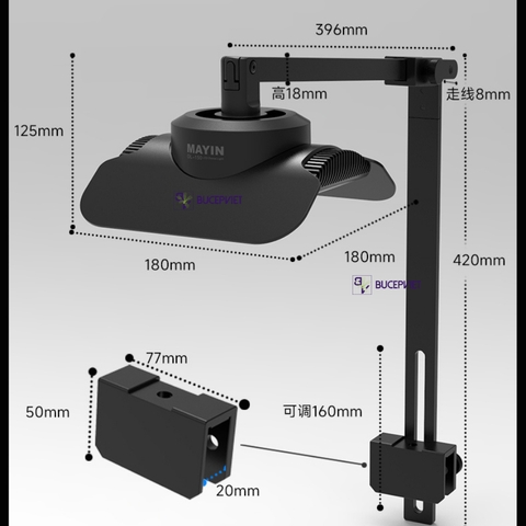 Đèn LED MAYIN T MAX Downlight Thông Minh, Điều Khiển App Cho Bể Cá Cảnh Cao Cấp