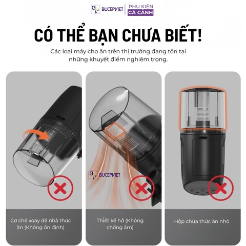 Máy cho cá ăn tự động Aqua Smith 320A – Cho ăn đúng giờ, chống ẩm 3 lớp, hẹn giờ 3 chế độ, dùng PIN