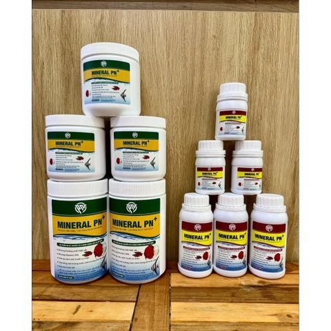Khoáng bột vi sinh Mineral PN+ 250g/500g- Bổ sung khoáng đa vi lượng, vitamin C, hỗ trợ ổn định nước