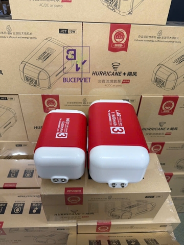 Máy sủi oxy HURRICANE – Siêu êm không rung, công nghệ mới, bền bỉ