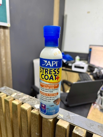 Stress Coat API - Giảm stress, dưỡng cá khỏe, phục hồi chất nhờn, chống tuột nhớt, Khử độc nước hồ cá