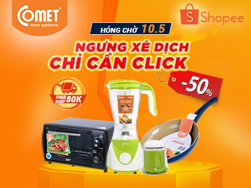 Shopee 10.05 – Ngưng xê dịch, chỉ cần click